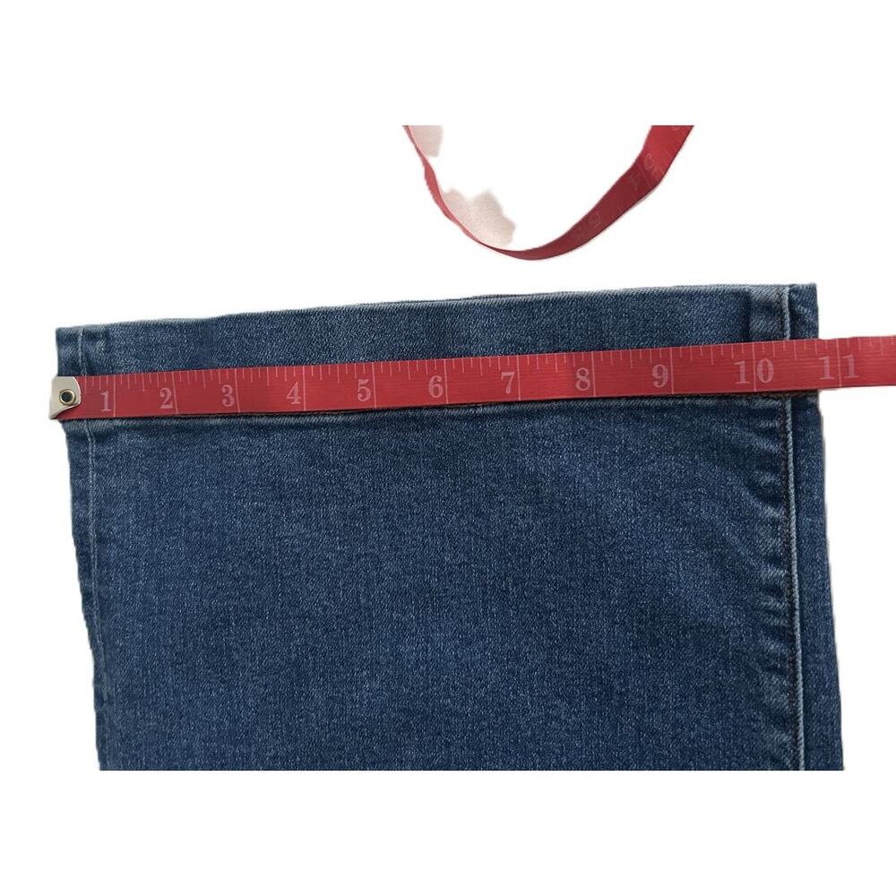NWOT Lands' End Recover High Rise Wide Leg Indigo Jeans Size 10 Petite - Picture 15 of 15